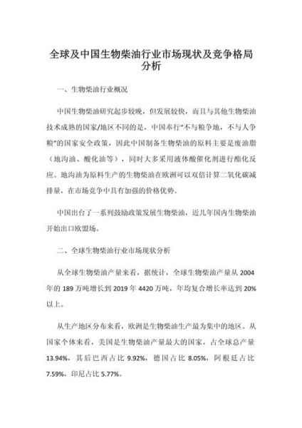 生物柴油市场前景怎么样_生物柴油原料有哪些