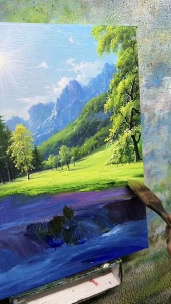 油画前景怎么画_油画前景常用技法