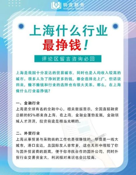 上海未来五年哪些行业最赚钱_上海做什么生意前景好