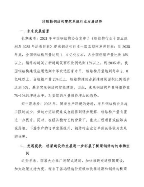 钢结构建筑未来发展趋势_钢结构行业前景怎么样