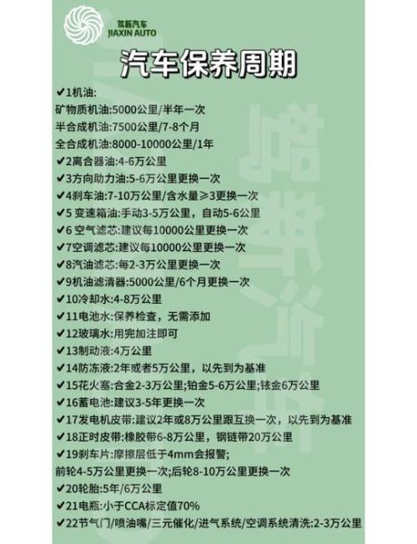 汽车保养一次多少钱_多久做一次保养