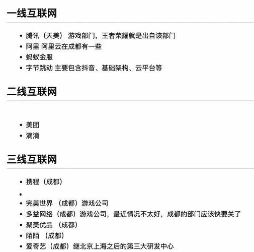 成都互联网公司有哪些_成都互联网薪资水平怎么样