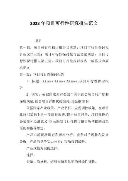 互联网项目可行性怎么写_可行性报告模板
