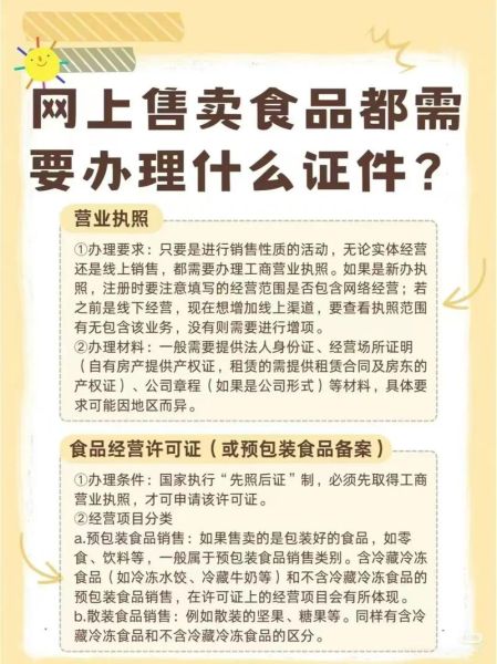 网上卖食品需要什么资质_食品经营许可证怎么办理