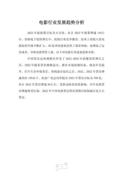 电影行业未来发展趋势_电影行业就业前景怎么样