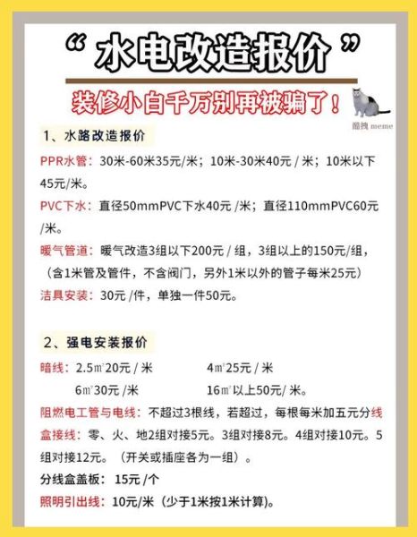 水电安装价格怎么算_水电改造需要注意什么