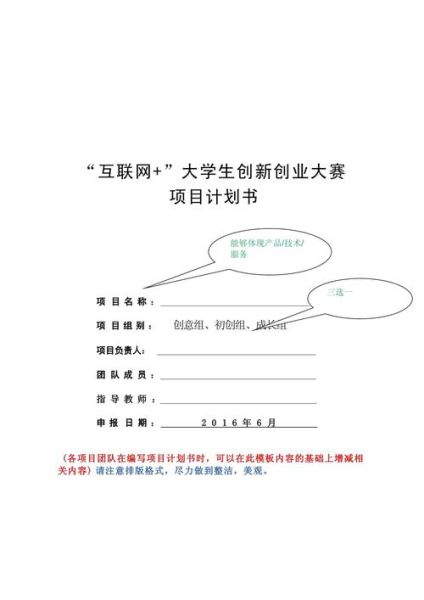 互联网商业计划书怎么写_互联网创业计划书模板