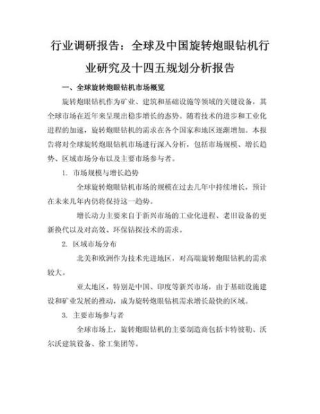 行业分析报告怎么写_行业分析报告模板