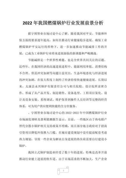 锅炉行业前景怎么样_锅炉行业未来发展趋势